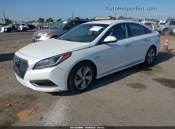 KMHE54L2XHA044634 2017 HYUNDAI SONATA PLUG-IN HYBRID Белый Передняя левая четверть