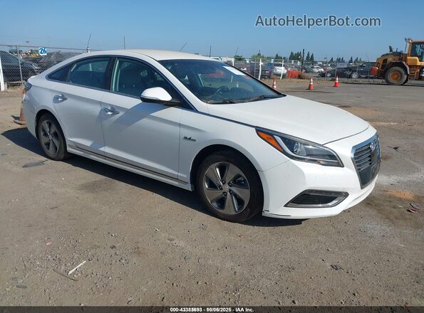 KMHE54L2XHA044634 2017 HYUNDAI SONATA PLUG-IN HYBRID Белый Передняя правая четверть