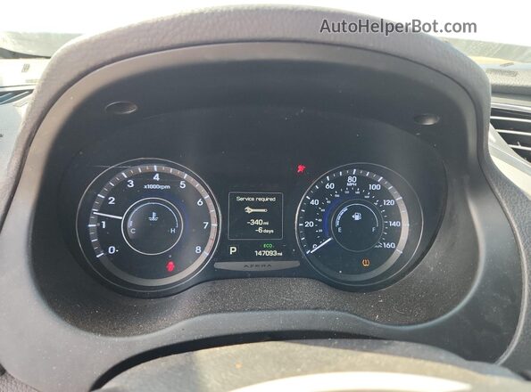 KMHFH4JG3HA591531 2017 HYUNDAI AZERA Белый Вид щитка приборов