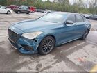 2019 Genesis G80 3.3t Sport Синий vin: KMHGN4JB6KU290081