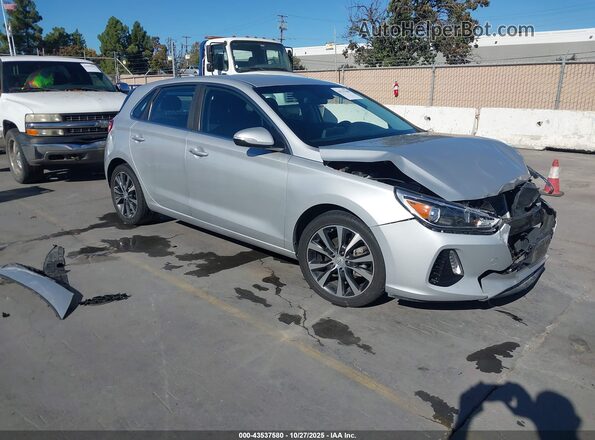 KMHH35LE4JU025407 2018 HYUNDAI ELANTRA GT Серебряный Передняя правая четверть