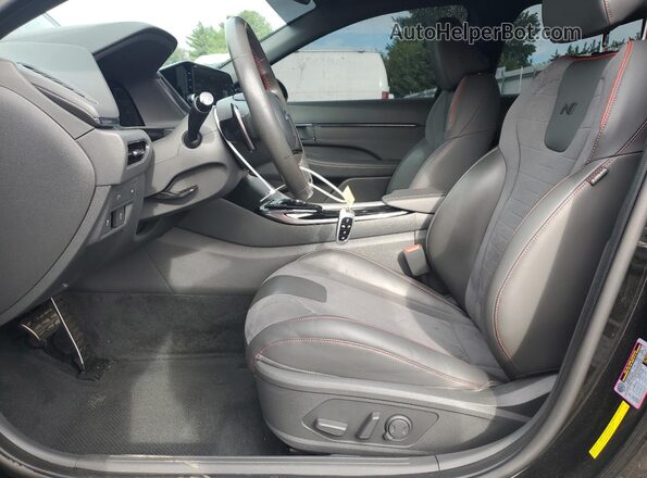 KMHL14JC0NA220519 2022 HYUNDAI SONATA Черный Вид салона спереди