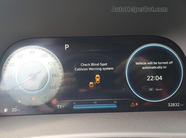 KMHL14JC0NA220519 2022 HYUNDAI SONATA Черный Вид щитка приборов