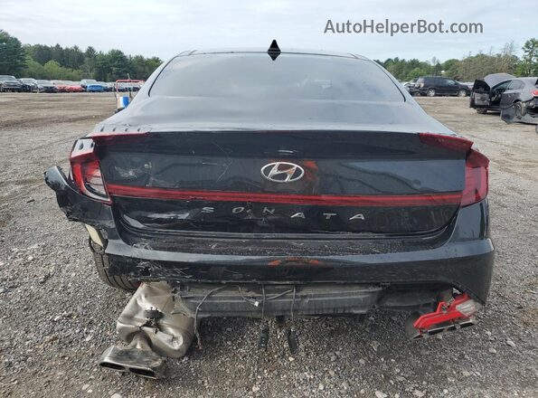 KMHL14JC0NA220519 2022 HYUNDAI SONATA Черный Вид сзади