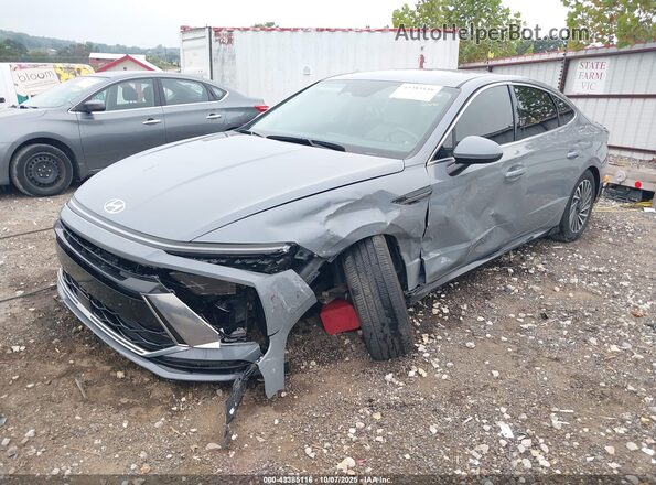 KMHL34JJ0RA094113 2024 HYUNDAI SONATA HYBRID Серый Передняя левая четверть