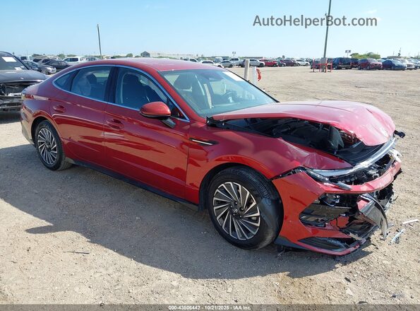 KMHL34JJ5SA127337 2025 HYUNDAI SONATA HYBRID Красный Передняя правая четверть
