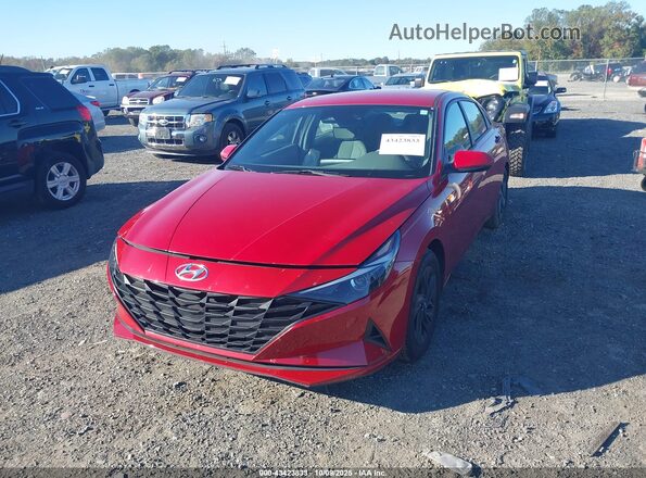 KMHLM4AG4MU067098 2021 HYUNDAI ELANTRA Red Передня ліва чверть