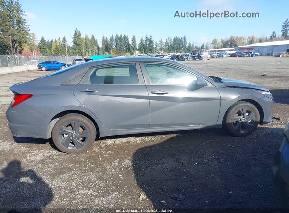 KMHLM4AJ5PU082807 2023 HYUNDAI ELANTRA HYBRID Серый Вид задней части салона