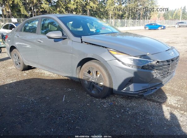KMHLM4AJ5PU082807 2023 HYUNDAI ELANTRA HYBRID Серый Передняя правая четверть