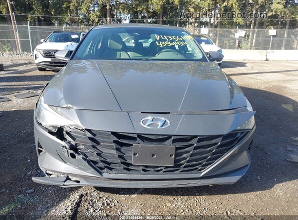 KMHLM4AJ5PU082807 2023 HYUNDAI ELANTRA HYBRID Серый Вид щитка приборов