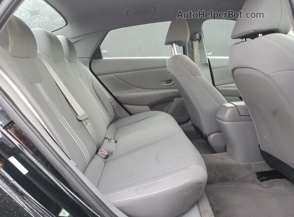 KMHLS4AG4MU206796 2021 HYUNDAI ELANTRA Black Rear seats view