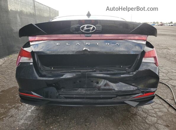 KMHLS4AG4MU206796 2021 HYUNDAI ELANTRA Black Rear view
