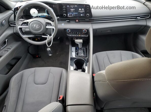 KMHLS4AG4MU206796 2021 HYUNDAI ELANTRA Black Dashboard view