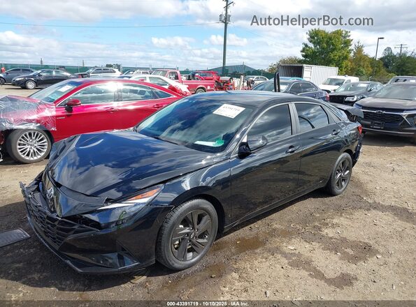 KMHLS4AG5NU307198 2022 HYUNDAI ELANTRA Черный Передняя левая четверть