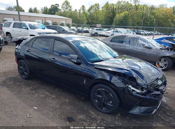 KMHLS4AG5NU307198 2022 HYUNDAI ELANTRA Черный Передняя правая четверть