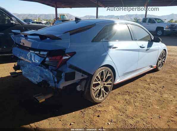 KMHLW4AK6NU004441 2022 HYUNDAI ELANTRA N Синий Задняя правая четверть