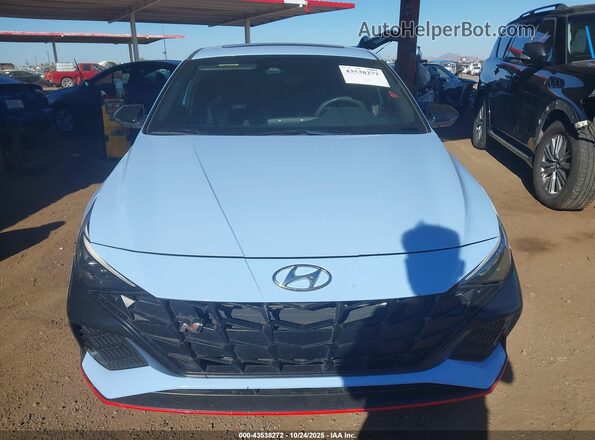 KMHLW4AK6NU004441 2022 HYUNDAI ELANTRA N Синий Вид задней части салона