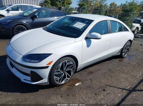 KMHM34AAXPA049245 2023 HYUNDAI IONIQ 6 Белый Передняя левая четверть