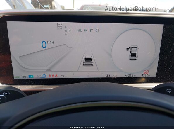 KMHM34AC8RA081406 2024 HYUNDAI IONIQ 6 White Vista de los asientos traseros