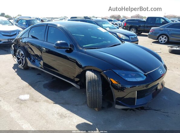 KMHM54AA1RA054122 2024 HYUNDAI IONIQ 6 Черный Передняя правая четверть