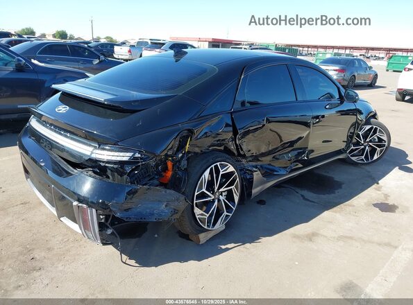 KMHM54AA1RA054122 2024 HYUNDAI IONIQ 6 Черный Задняя правая четверть