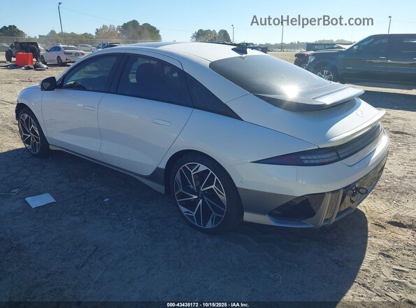 KMHM54AC2SA083586 2025 HYUNDAI IONIQ 6 White Հետևի ձախ