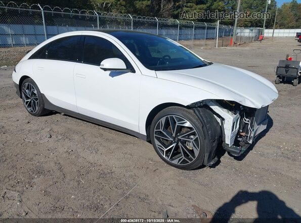 KMHM54AC2SA083586 2025 HYUNDAI IONIQ 6 White Առջևի աջ