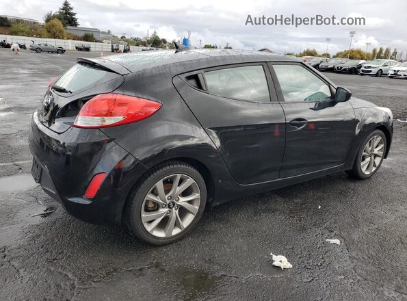 KMHTC6AD0HU309119 2017 HYUNDAI VELOSTER Black Tył prawy