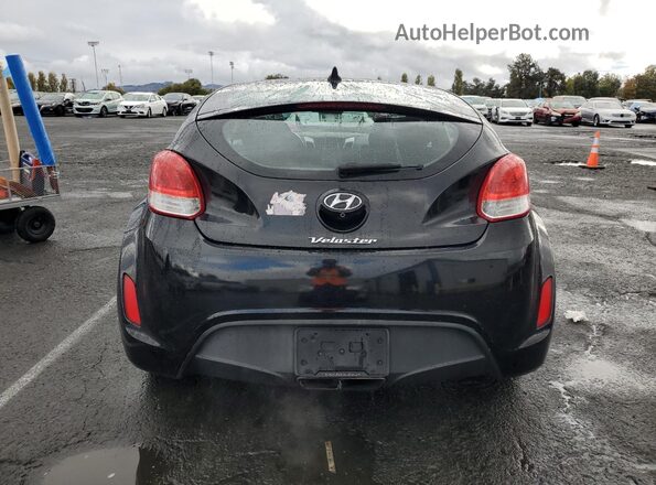 KMHTC6AD0HU309119 2017 HYUNDAI VELOSTER Black Widok z tyłu