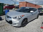2017 Hyundai Veloster Silver vin: KMHTC6AD0HU322355