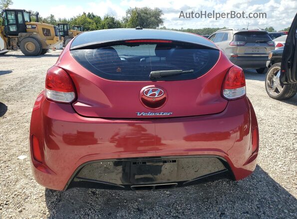 KMHTC6AD4GU290959 2016 HYUNDAI VELOSTER Red წინა სალონის ხედი