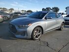 2019 Hyundai Veloster Base Silver vin: KMHTG6AF2KU019817