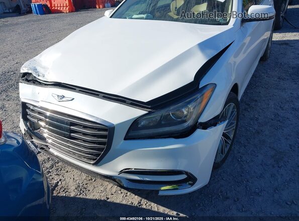 KMTFN4JE7LU337129 2020 GENESIS G80 White Vista frontal