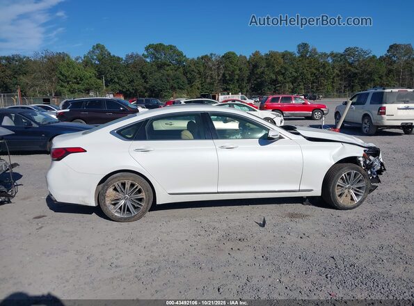 KMTFN4JE7LU337129 2020 GENESIS G80 White Vista interior trasera