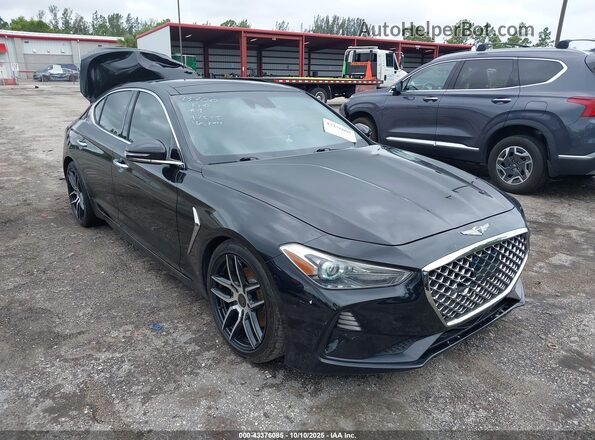 KMTG34LA2LU062788 2020 GENESIS G70 Черный Передняя правая четверть