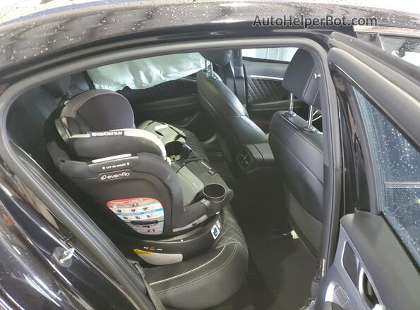 KMTG34LE0MU076385 2021 GENESIS G70 Black Widok tylnych siedzeń