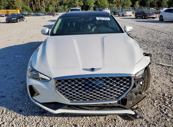 KMTG74LE8MU070371 2021 GENESIS G70 Белый Вид спереди
