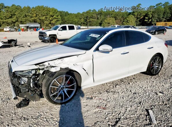 KMTG74LE8MU070371 2021 GENESIS G70 Белый Передняя левая четверть