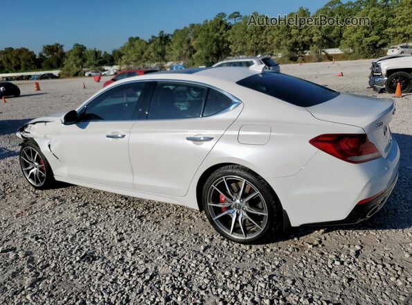 KMTG74LE8MU070371 2021 GENESIS G70 Белый Задняя левая четверть