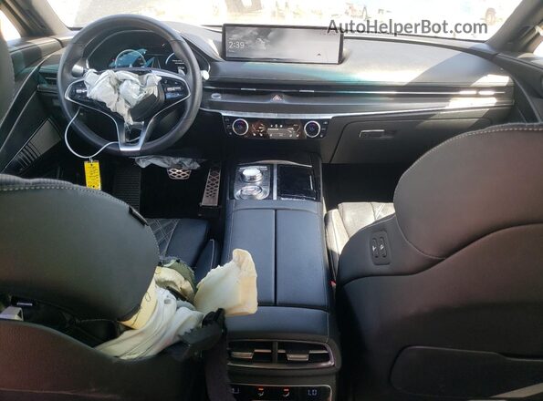KMTGA4SC1PU152528 2023 GENESIS G80 Blue Dashboard view