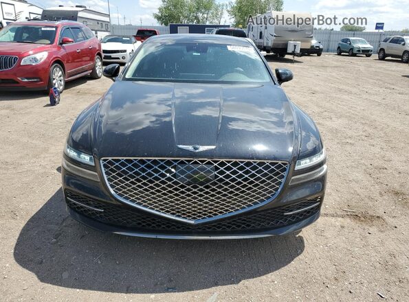 KMTGB4SCXMU046359 2021 GENESIS G80 Черный Вид спереди