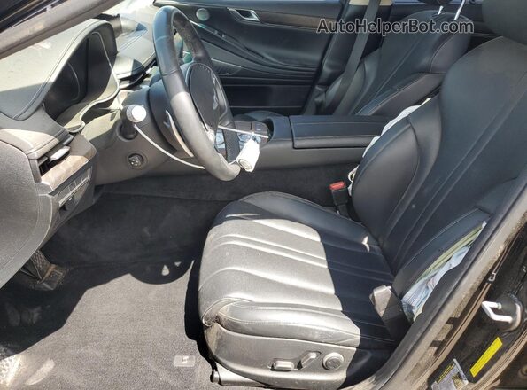 KMTGB4SCXMU046359 2021 GENESIS G80 Черный Вид салона спереди