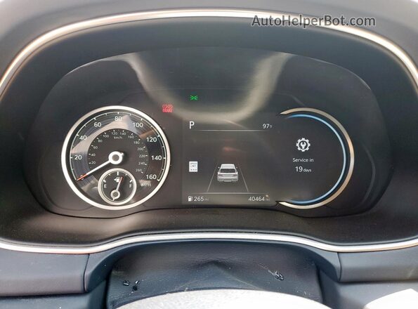 KMUHCESC0NU079570 2022 GENESIS GV80 White ხელსაწყოთა პანელის ხედი