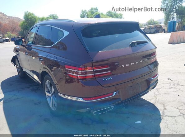 KMUHCESC3MU041779 2021 GENESIS GV80 Burgundy Trasero izquierdo