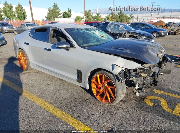 KNAE35LC3M6096724 2021 KIA STINGER Серый Передняя правая четверть