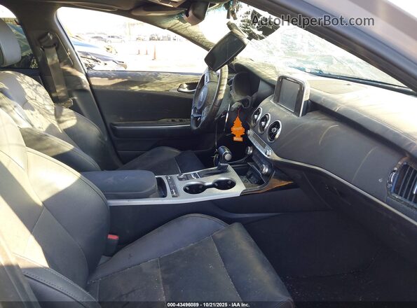 KNAE35LC3M6096724 2021 KIA STINGER Серый Вид салона спереди