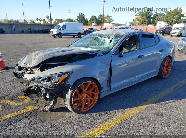 KNAE35LC3M6096724 2021 KIA STINGER Серый Передняя левая четверть