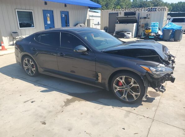 KNAE55LC6M6089857 2021 KIA STINGER Угольный Передняя правая четверть