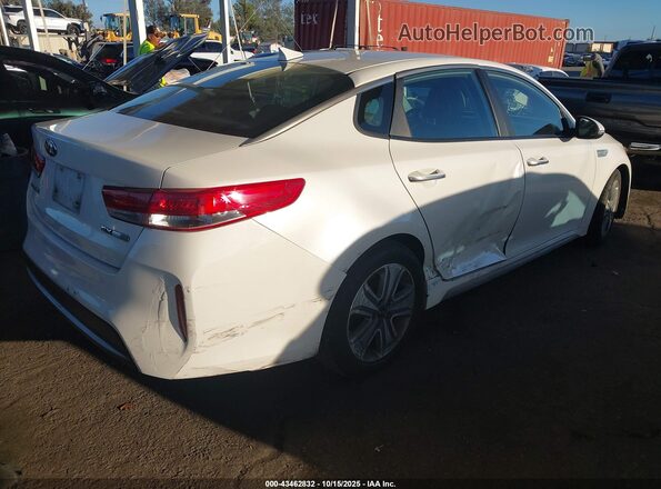 KNAGU4LE8H5013642 2017 KIA OPTIMA HYBRID Белый Задняя правая четверть