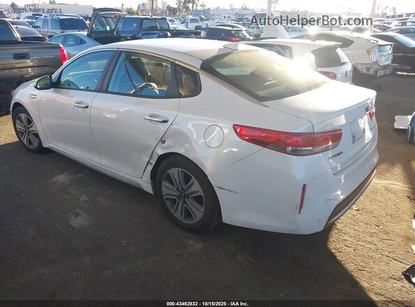 KNAGU4LE8H5013642 2017 KIA OPTIMA HYBRID Белый Задняя левая четверть